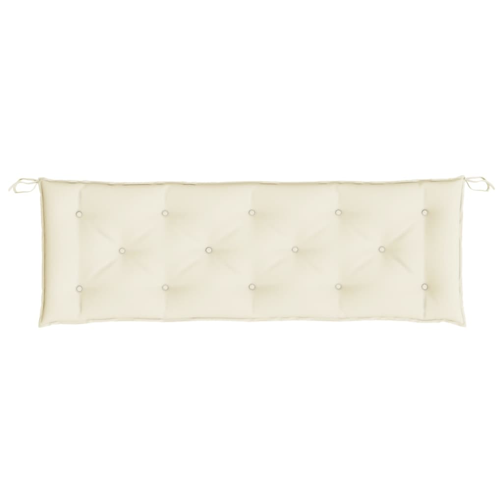 Gartenbank-Auflage Creme 150x50x7 cm Oxford-Gewebe