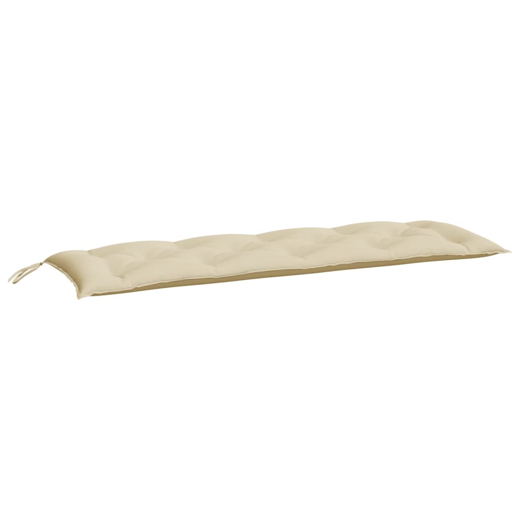 Garden bench cushion beige 150x50x7 cm Oxford fabric