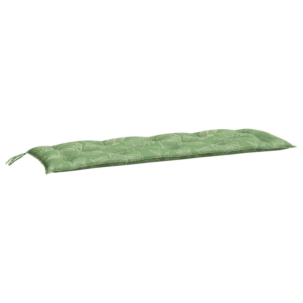 Garden bench cushion leaf pattern 150x50x7 cm Oxford fabric