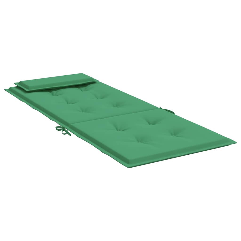 High-back cushions 2 pcs. Green Oxford fabric