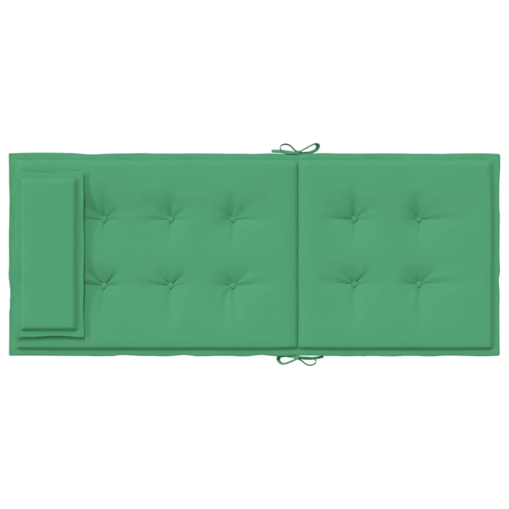 High-back cushions 2 pcs. Green Oxford fabric
