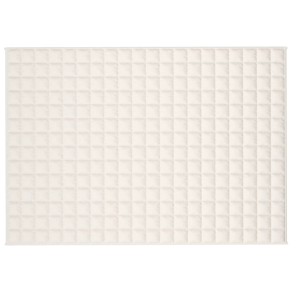 Gewichtsdecke Hellcreme 135x200 cm 6 kg Stoff
