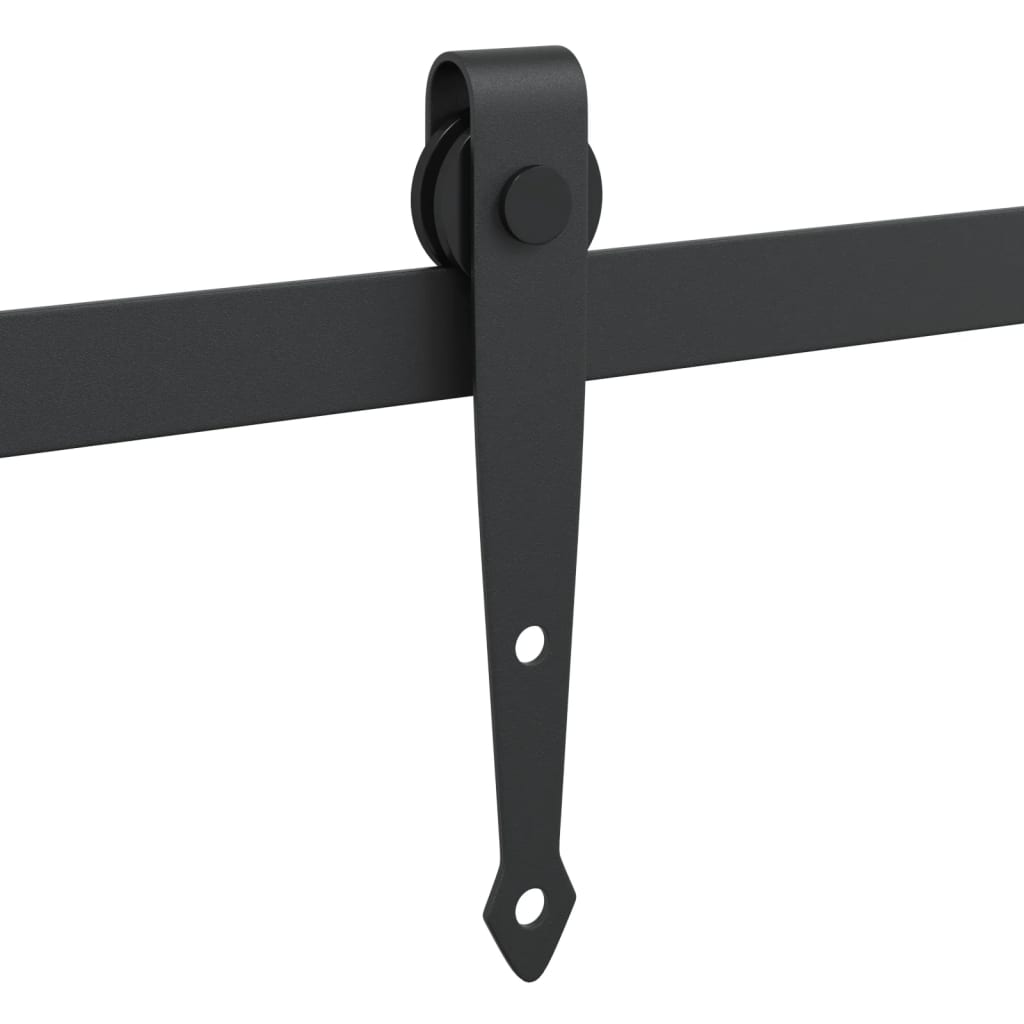 Mini Schiebetürbeschlag Set für Schranktüren 122 cm Carbonstahl