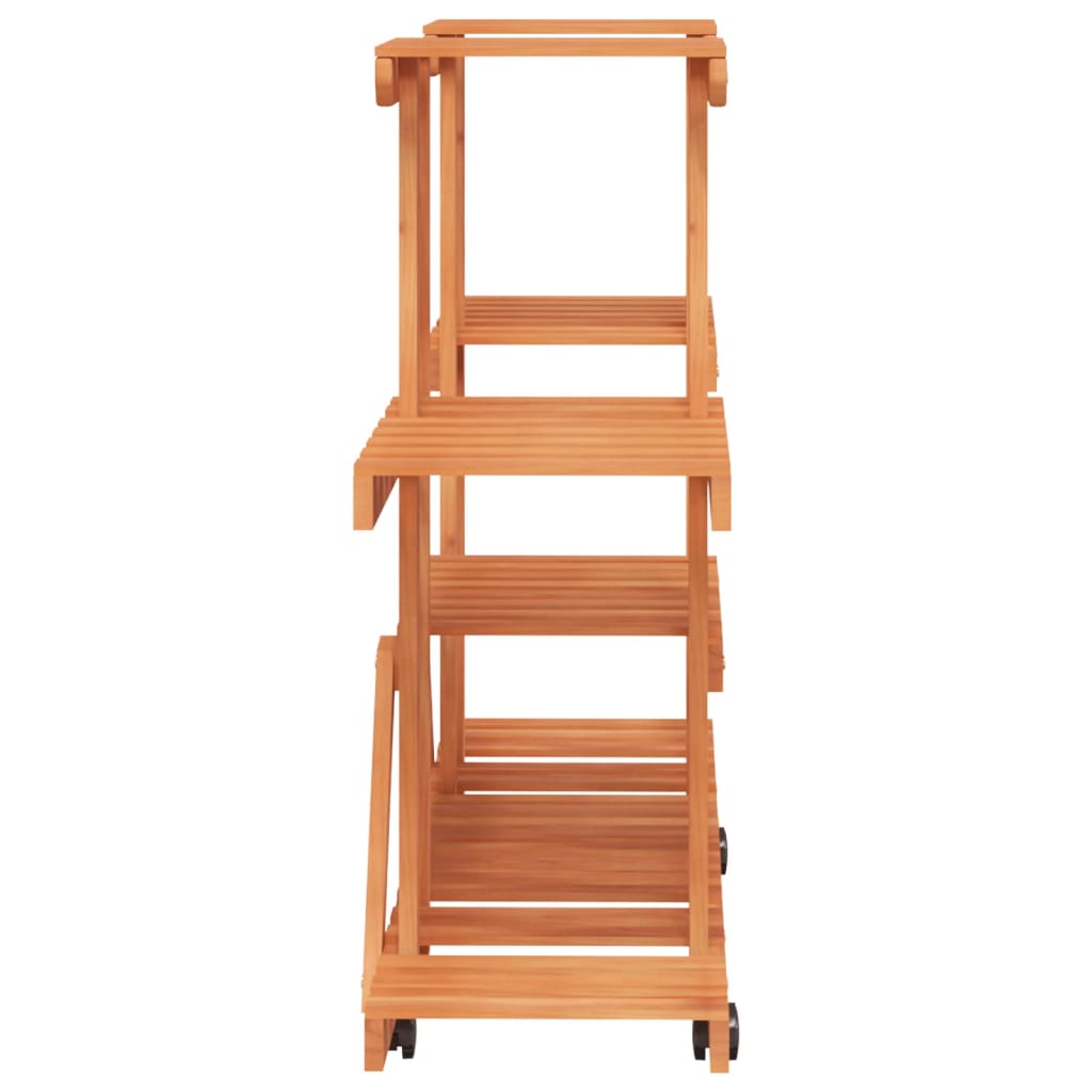 Flower stand with wheels 110x25x78 cm solid fir wood
