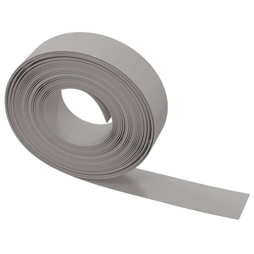 Rasenkanten 3 Stk. Grau 10 m 15 cm Polyethylen