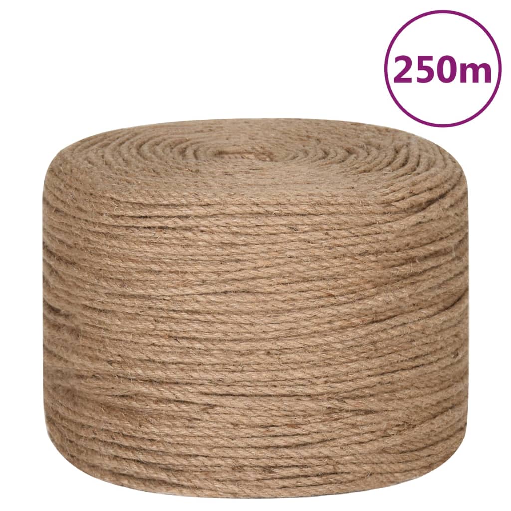 Jute rope 250 m length 4 mm thickness