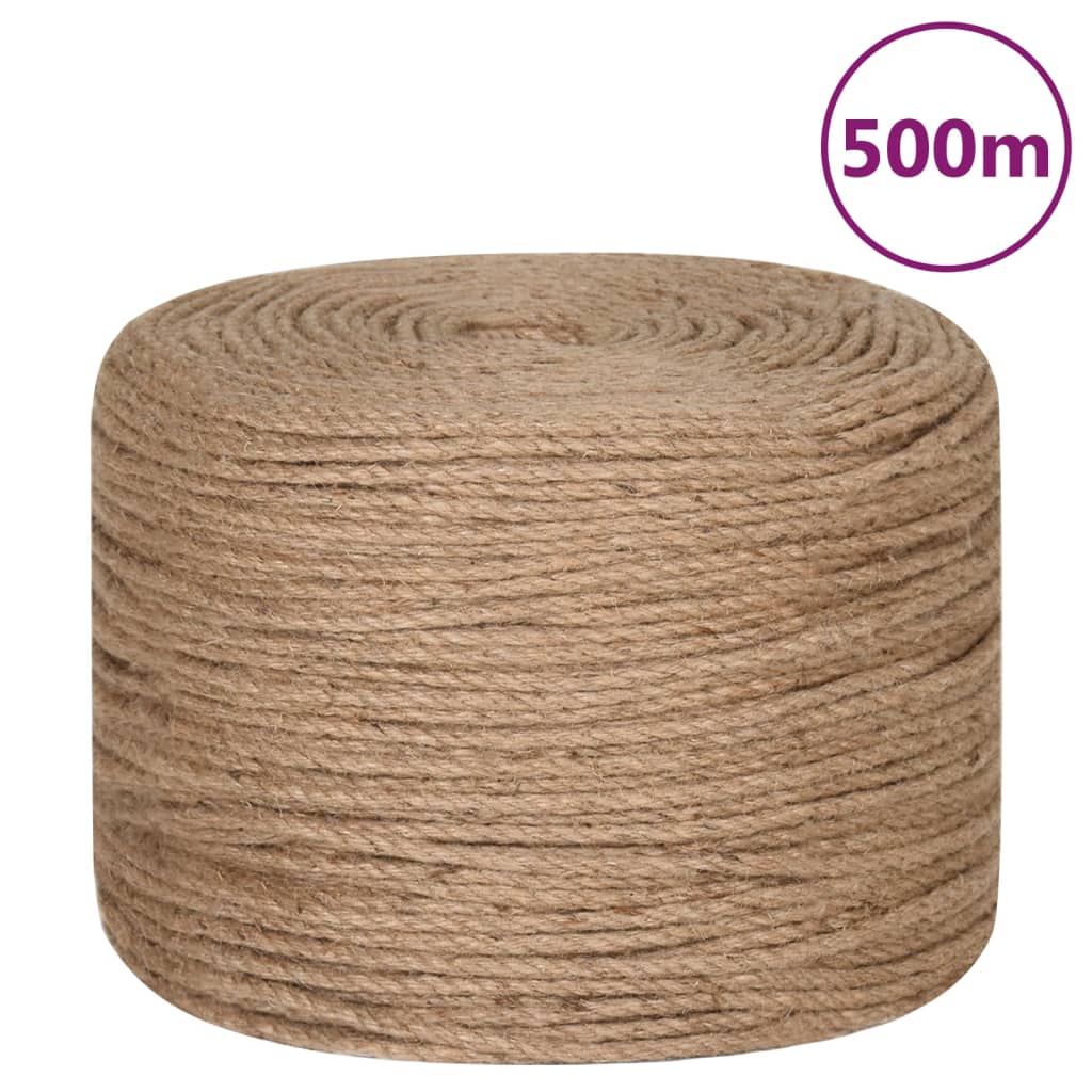 Jute rope 500 m length 4 mm thickness