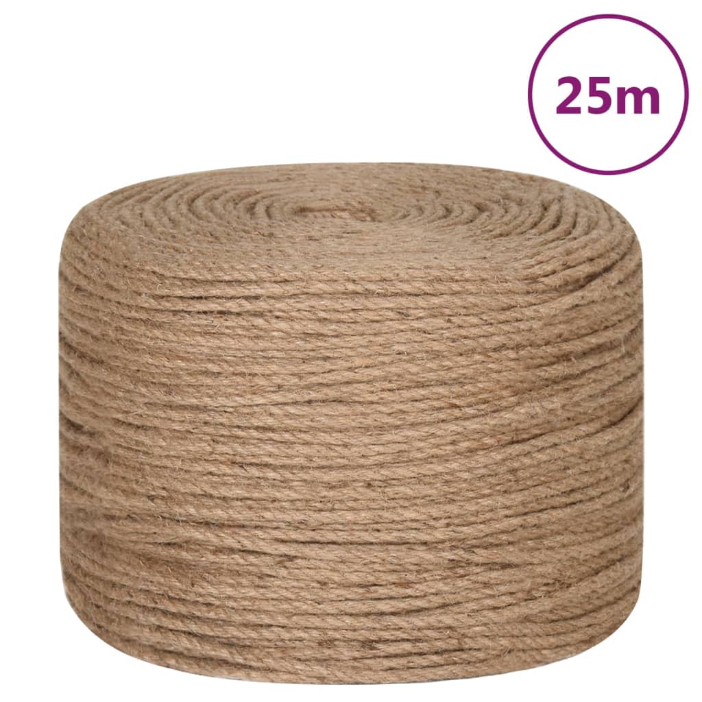 Jute rope 25 m length 6 mm thickness