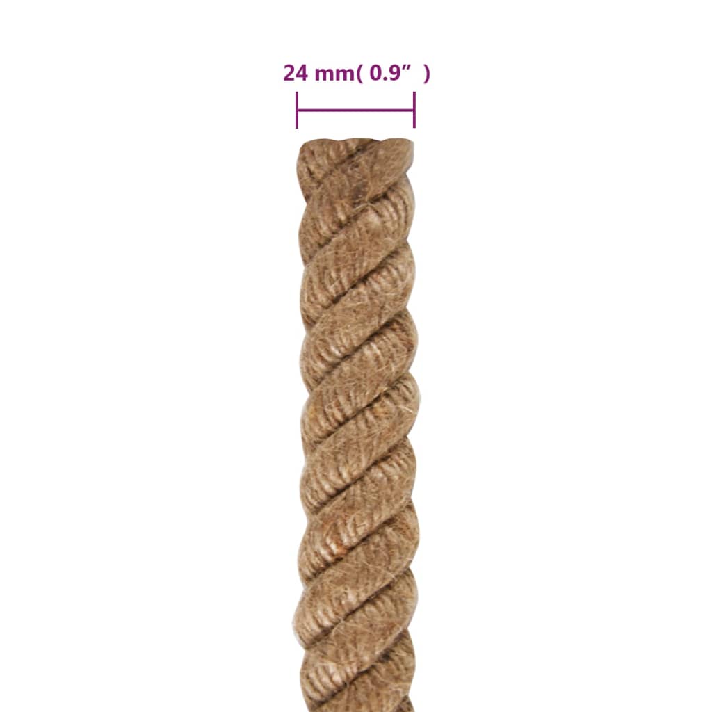 Jute rope 50 m length 24 mm thickness