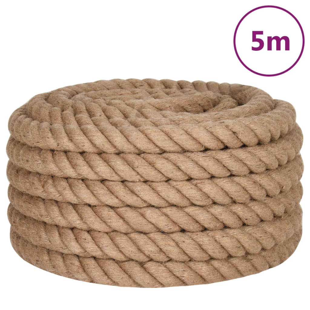 Jute rope 5 m length 36 mm thickness