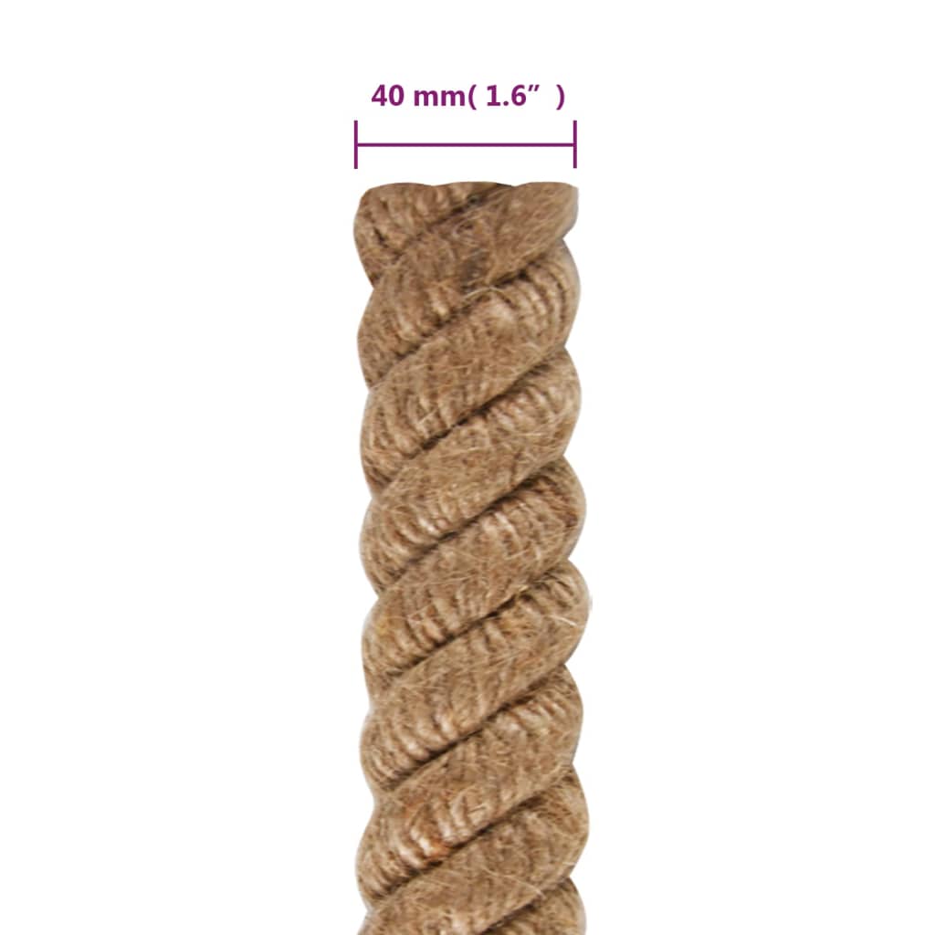 Jute rope 10 m length 40 mm thickness