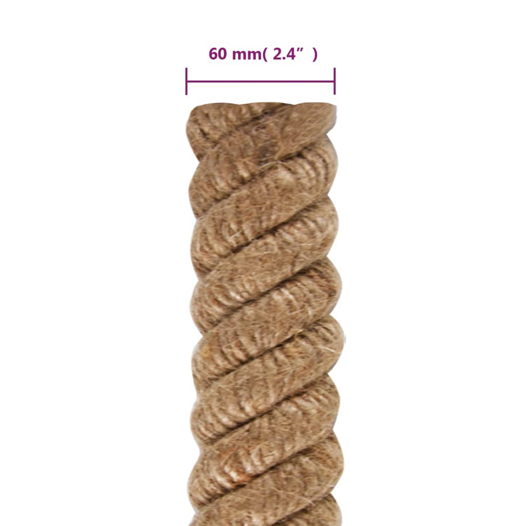 Jute rope 10 m length 60 mm thickness