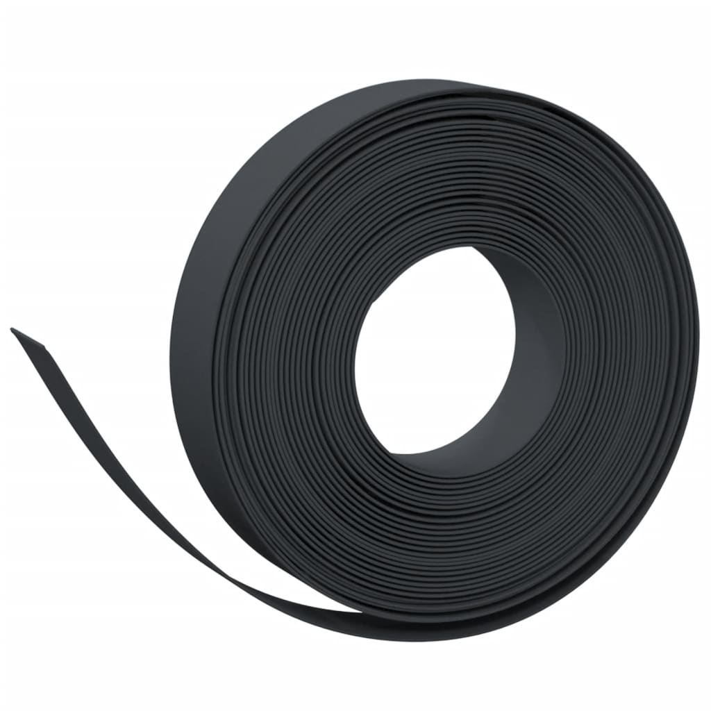 Lawn edging black 10 m 10 cm polyethylene