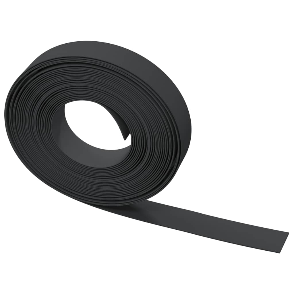 Lawn edging black 10 m 10 cm polyethylene