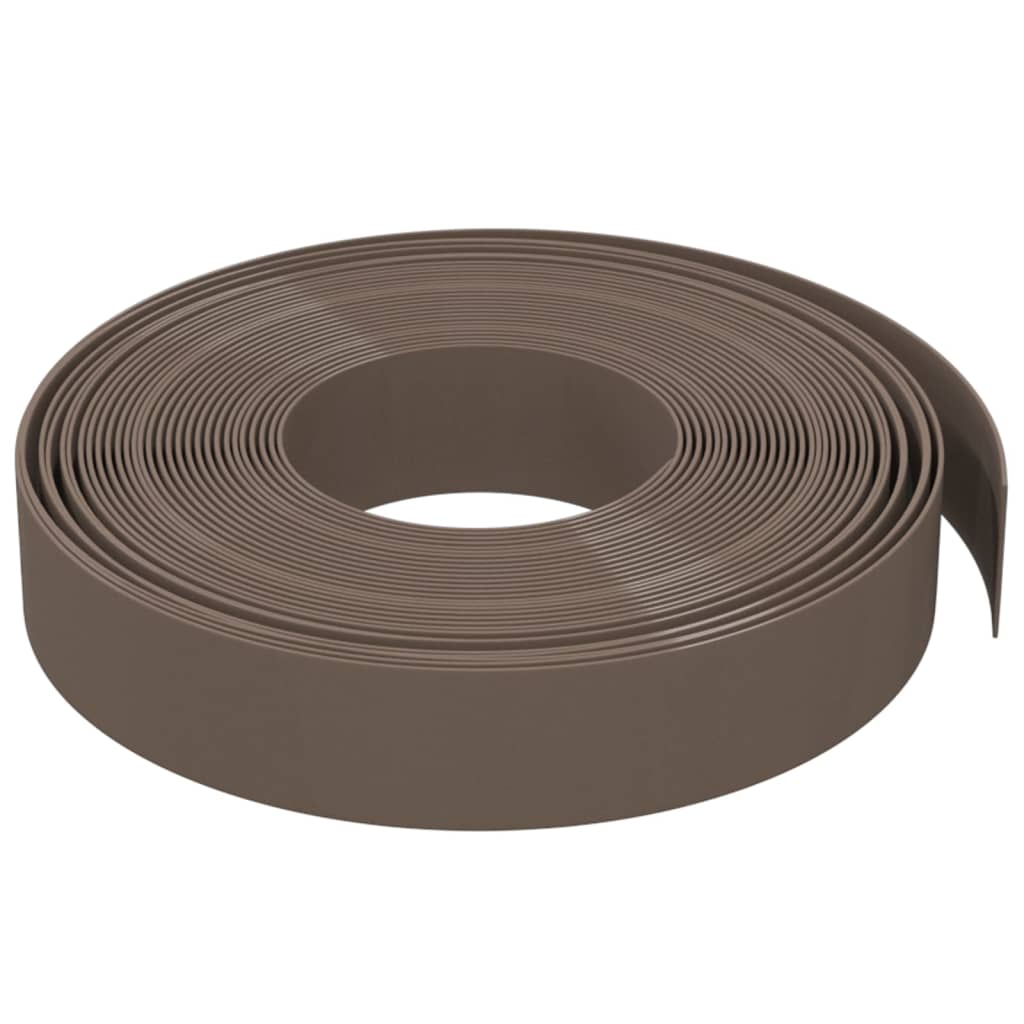 Lawn edging brown 10 m 10 cm polyethylene