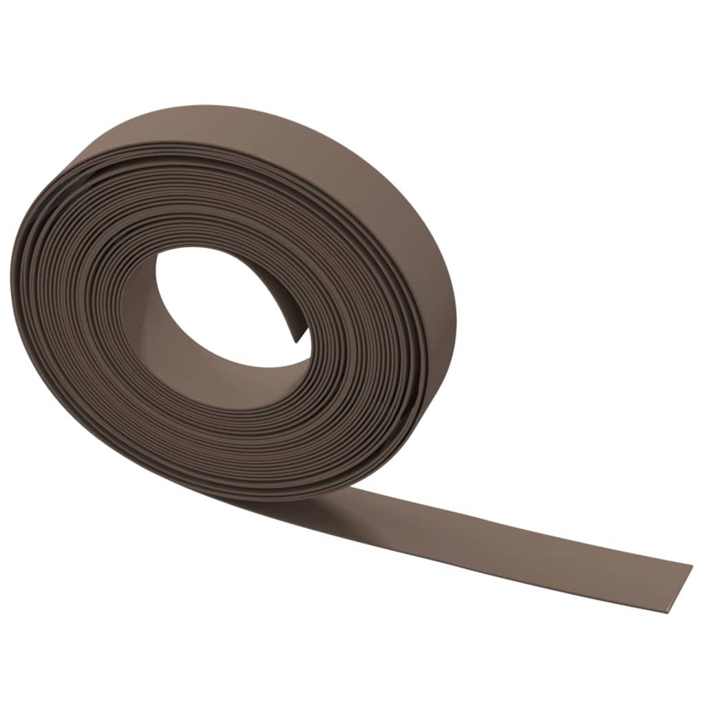 Lawn edging brown 10 m 10 cm polyethylene