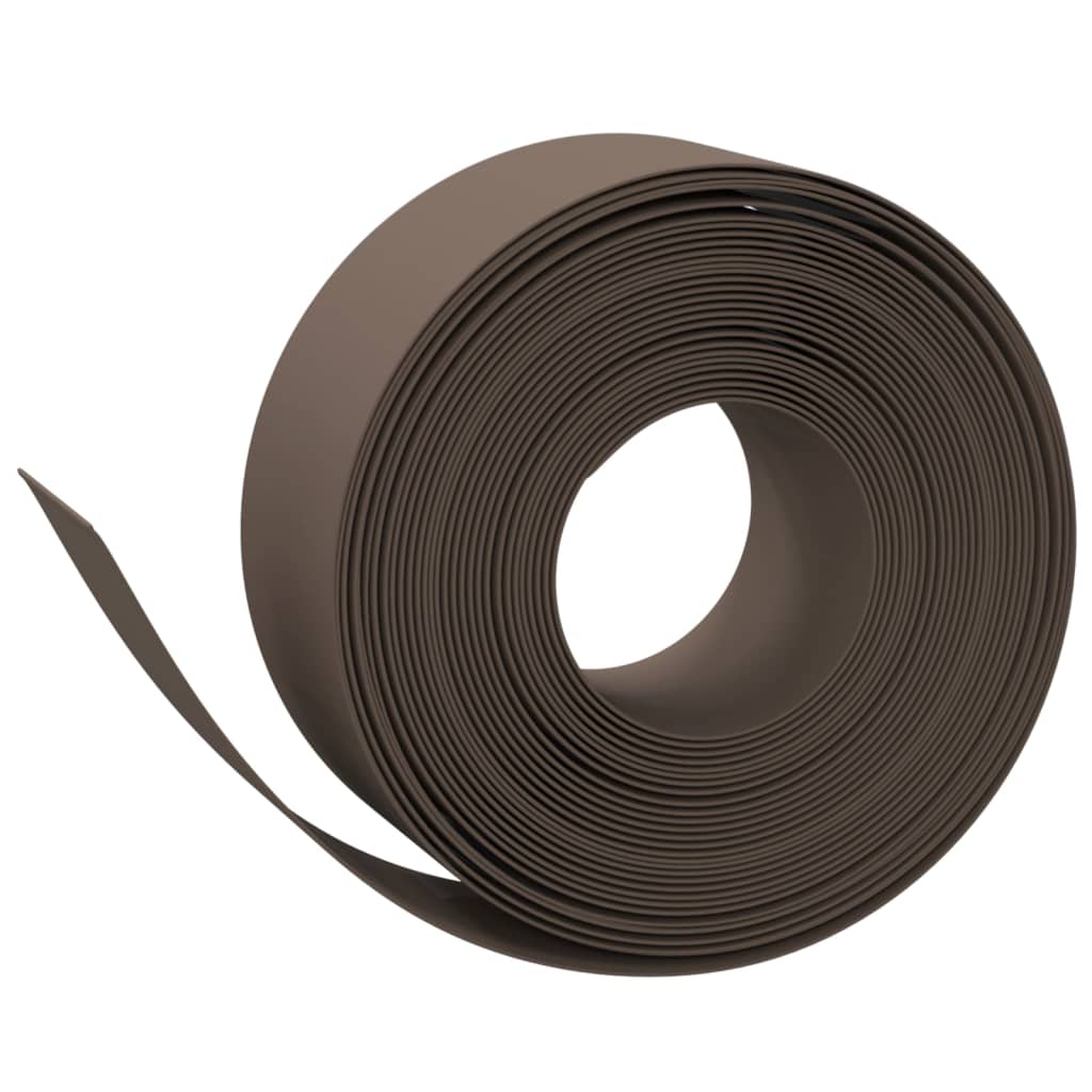 Lawn edging brown 10 m 20 cm polyethylene