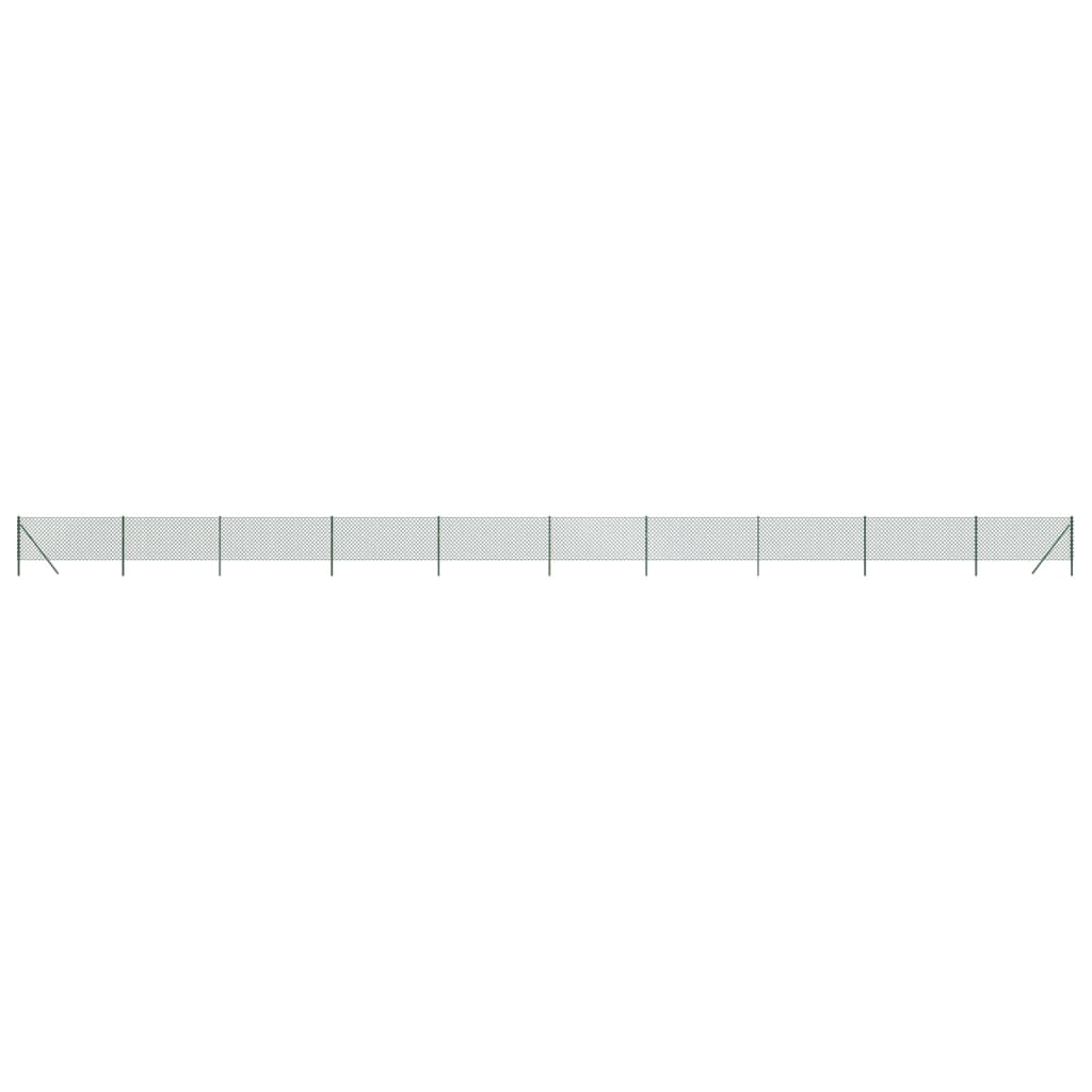 Chain link fence green 0.8x25 m