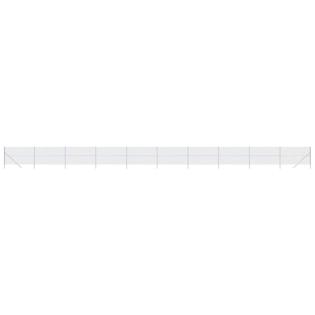 Maschendrahtzaun Silbern 1,6x25 m