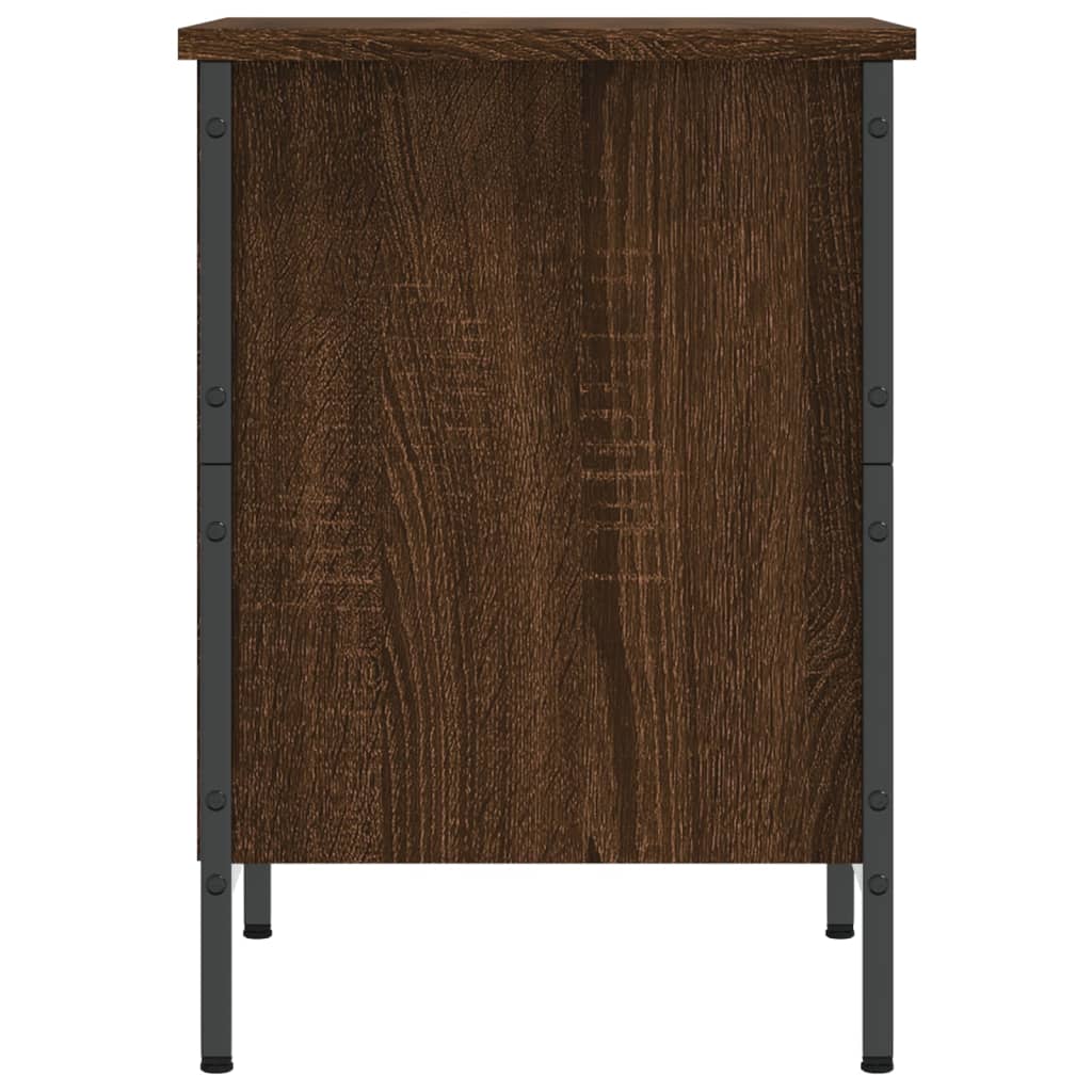 Shoe Rack Brown Oak Look 38x35x50 cm Wood Material