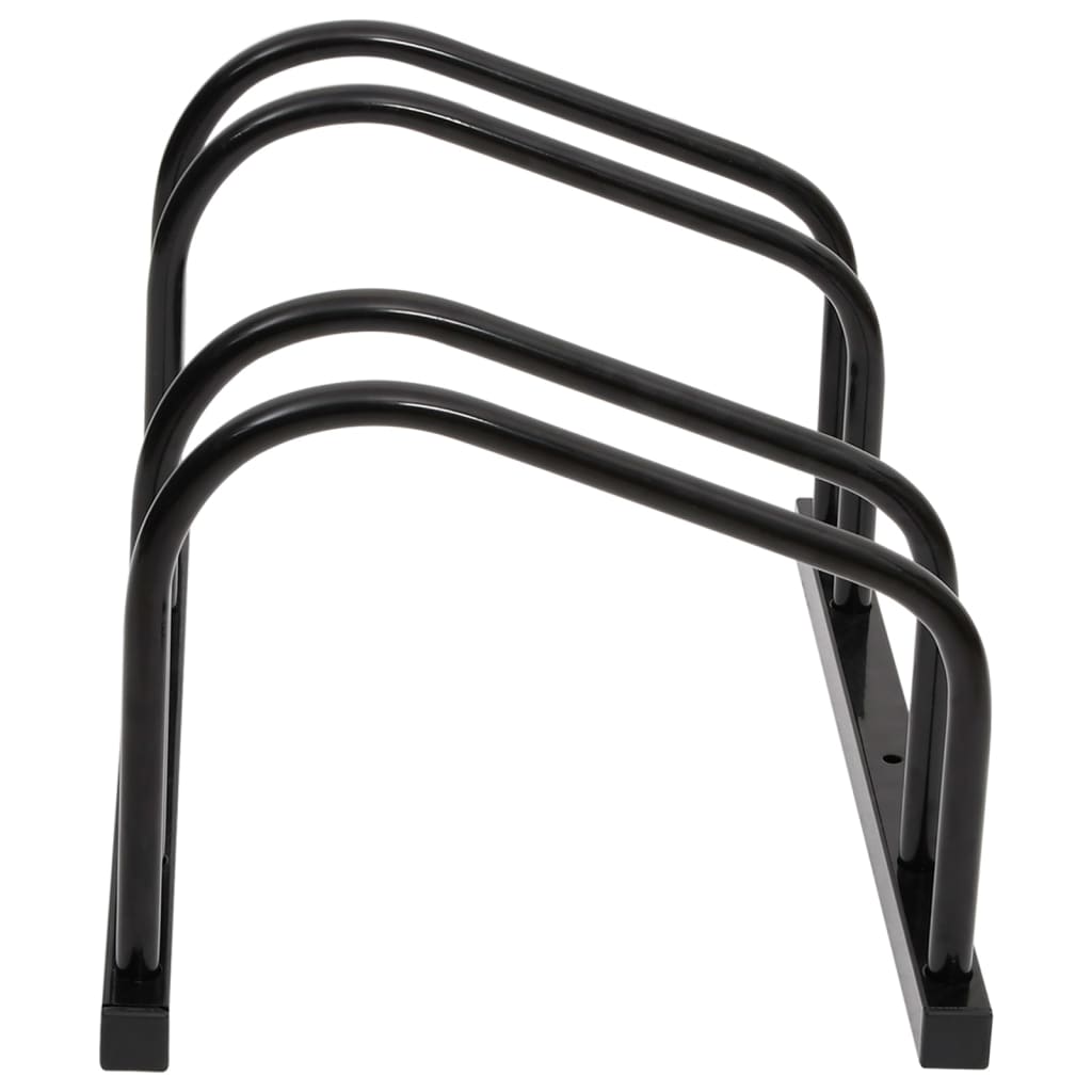 Bicycle stand for 2 bicycles, black steel