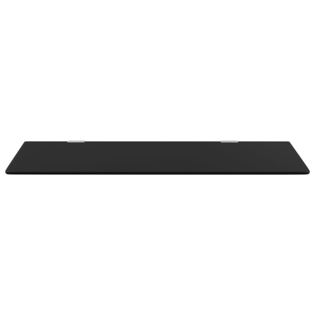 Urinal-Trennwand Wandmontage Schwarz 90x40 cm Hartglas