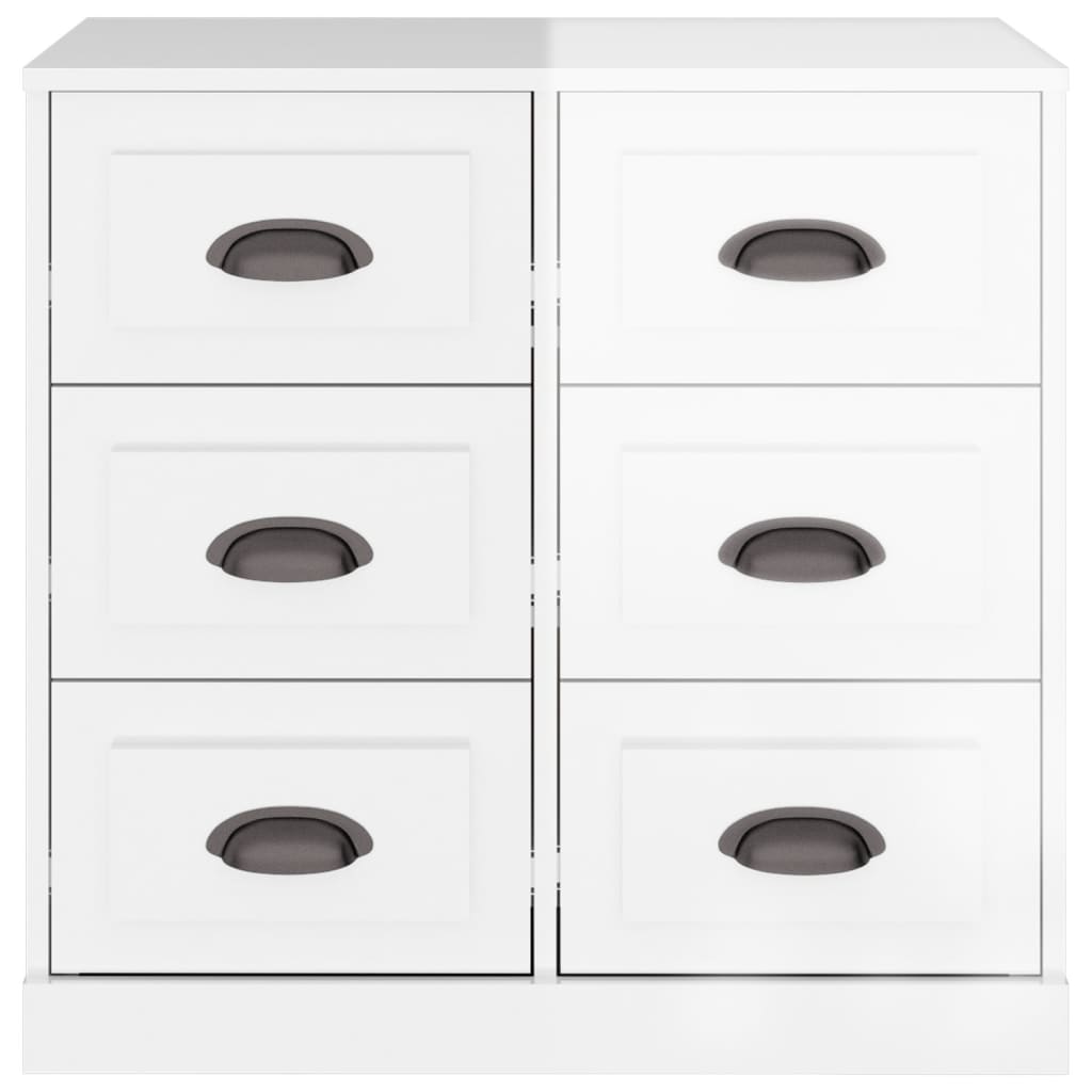 Sideboard Hochglanz-Weiß 70x35,5x67,5 cm Holzwerkstoff