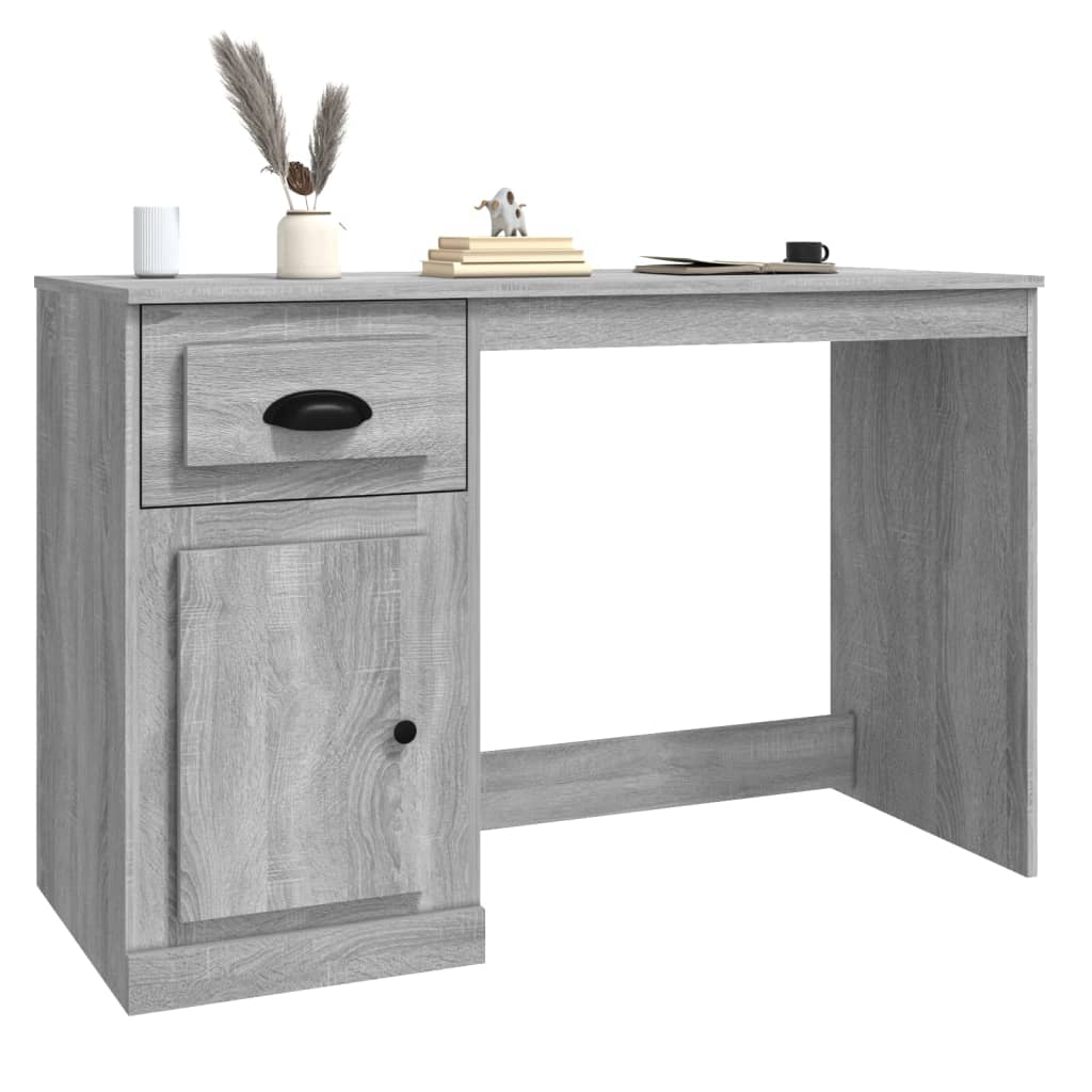 Desk with Drawer Gray Sonoma 115x50x75cm