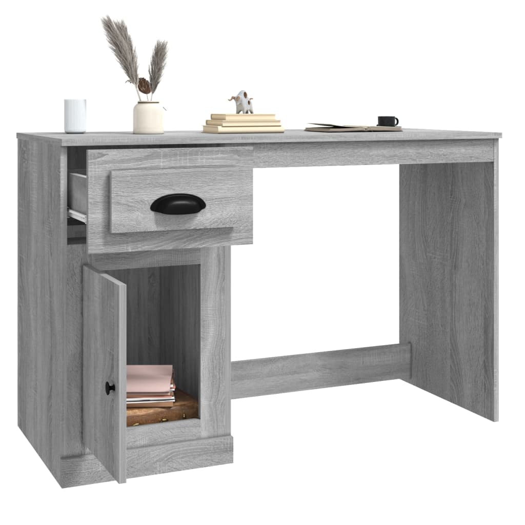 Desk with Drawer Gray Sonoma 115x50x75cm