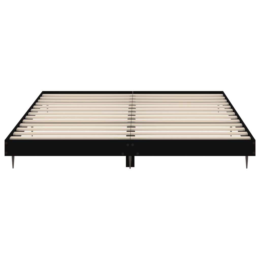 Bettgestell ohne Matratze Schwarz 160x200 cm Holzwerkstoff