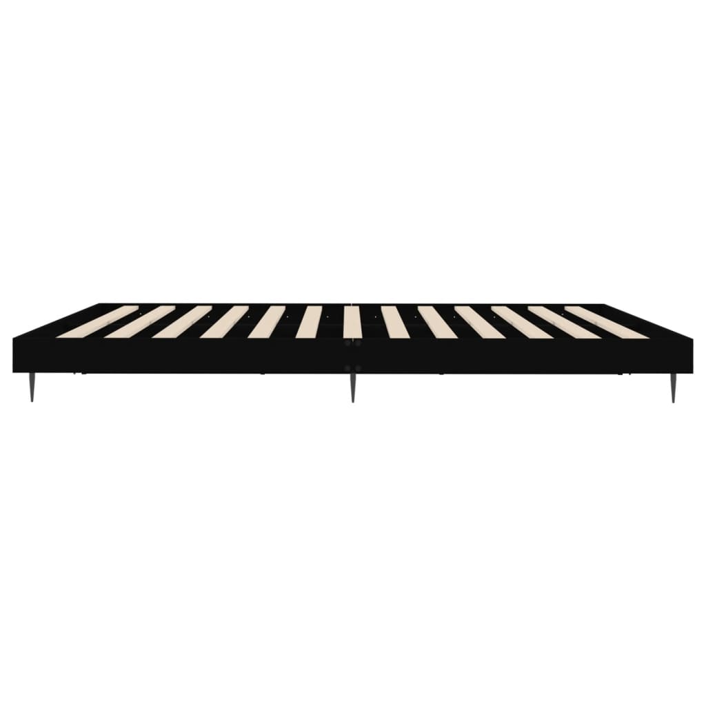 Bettgestell ohne Matratze Schwarz 160x200 cm Holzwerkstoff