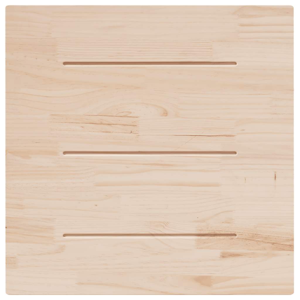Table top white 90x90x2.5 cm solid pine square