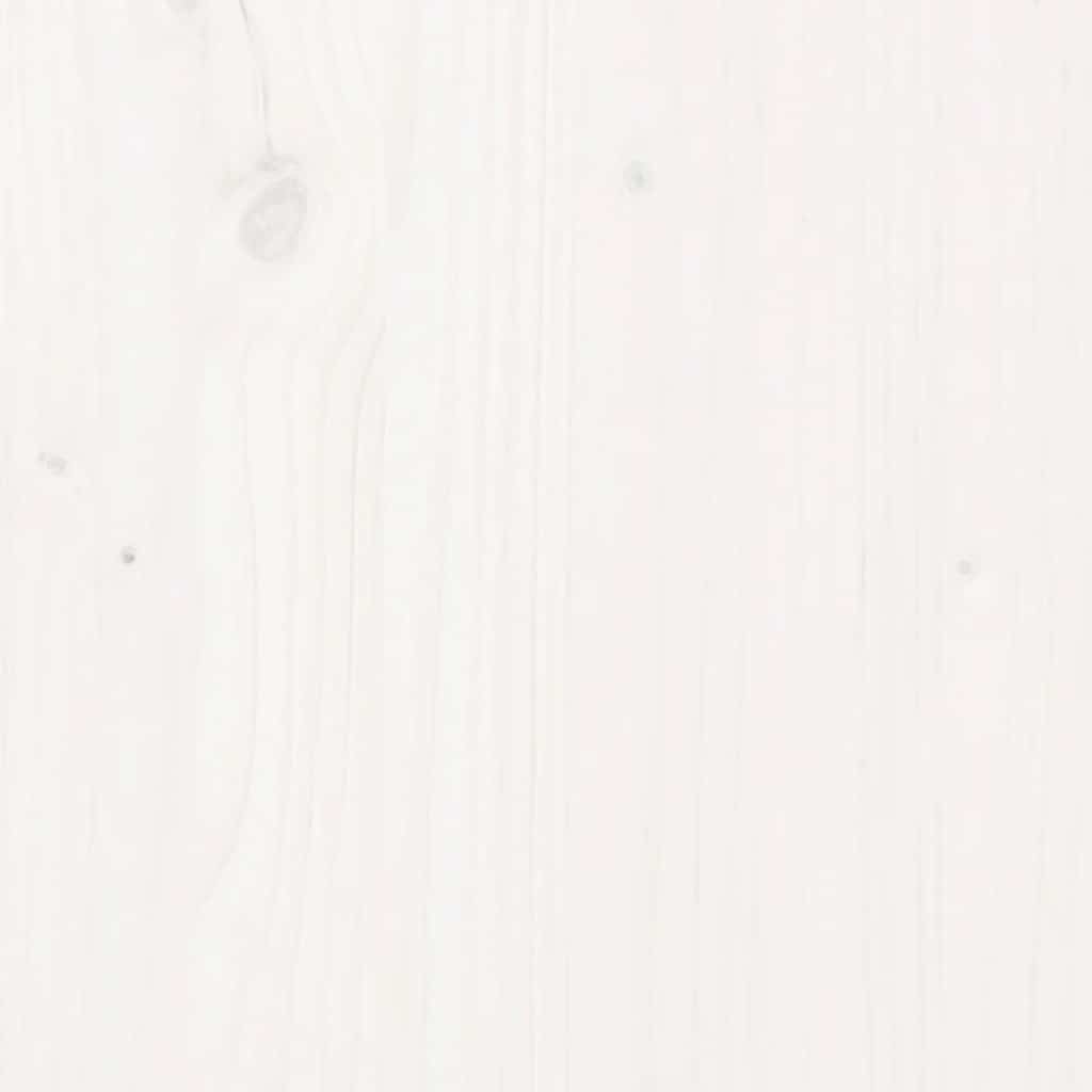 Table top white 90x90x2.5 cm solid pine square