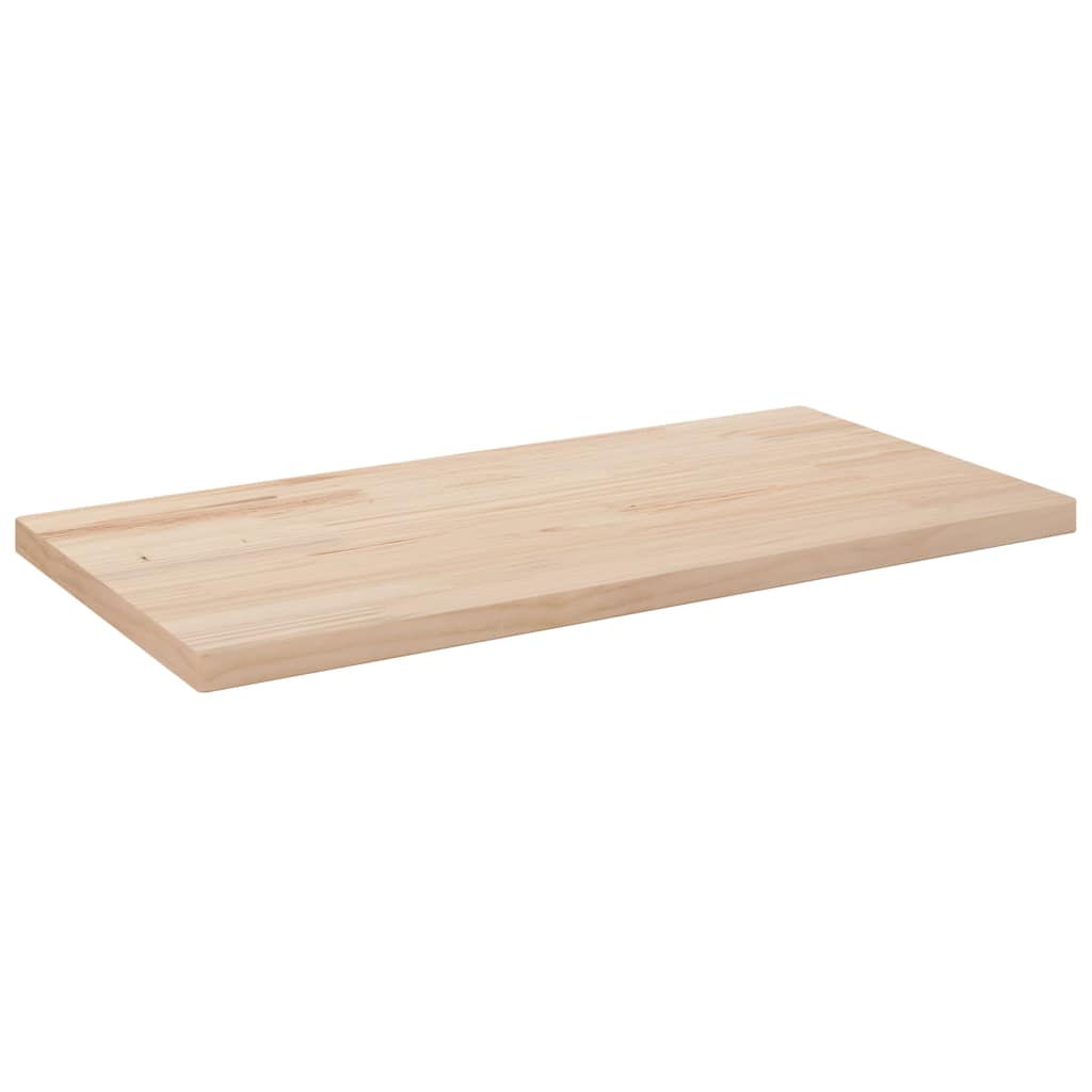 Tischplatte 80x40x2,5 cm Massivholz Kiefer Rechteckig