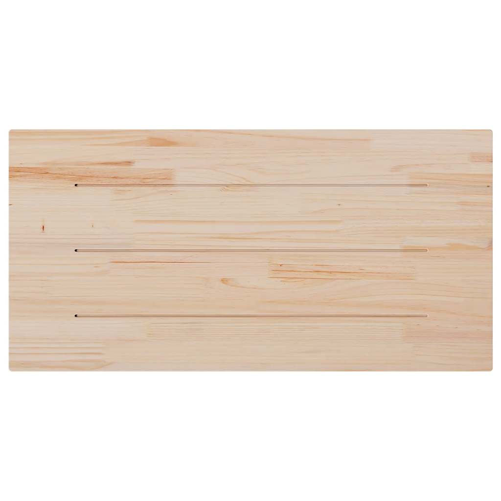 Tischplatte 110x55x2,5 cm Massivholz Kiefer Rechteckig