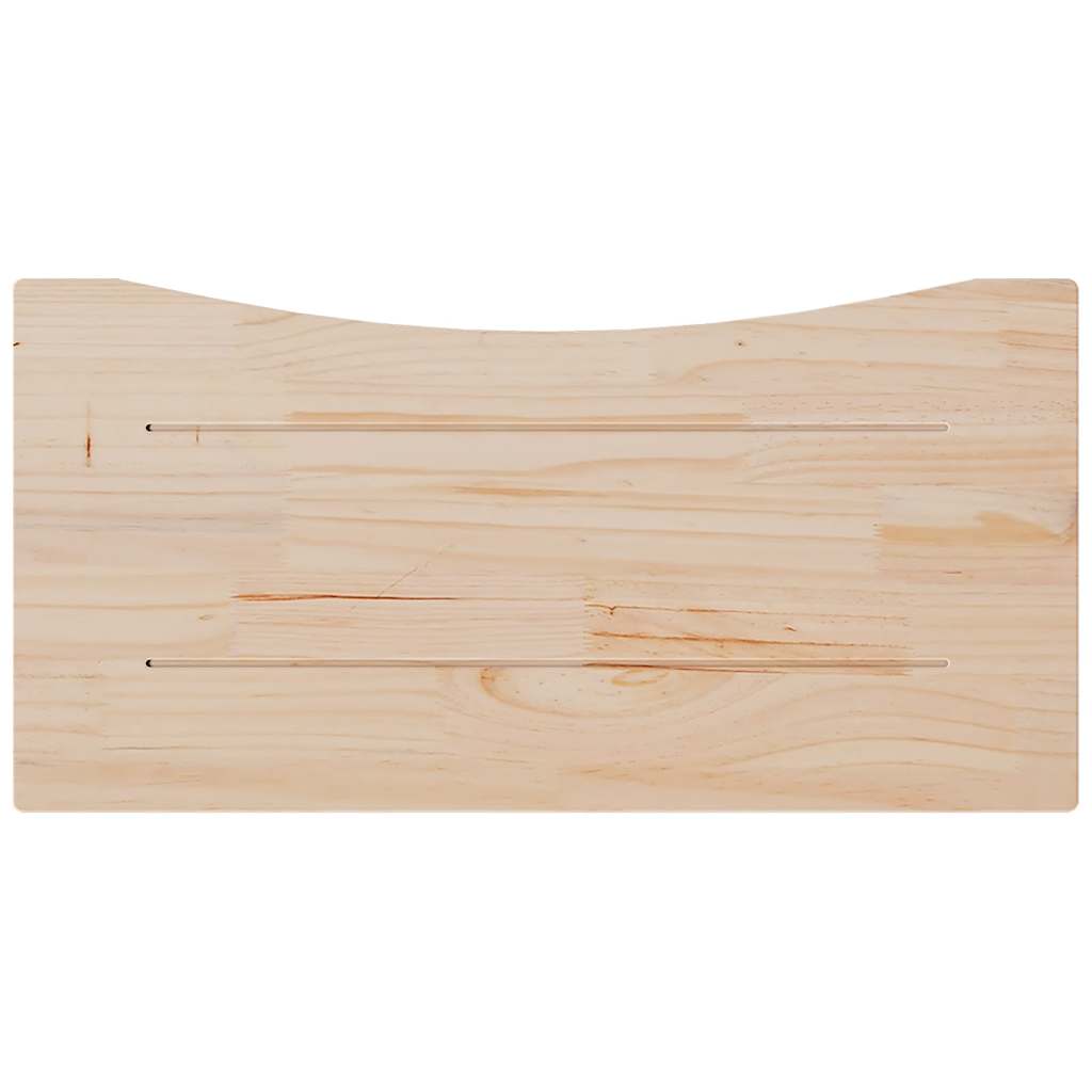 Schreibtischplatte Weiß 80x40x2,5 cm Massivholz Kiefer