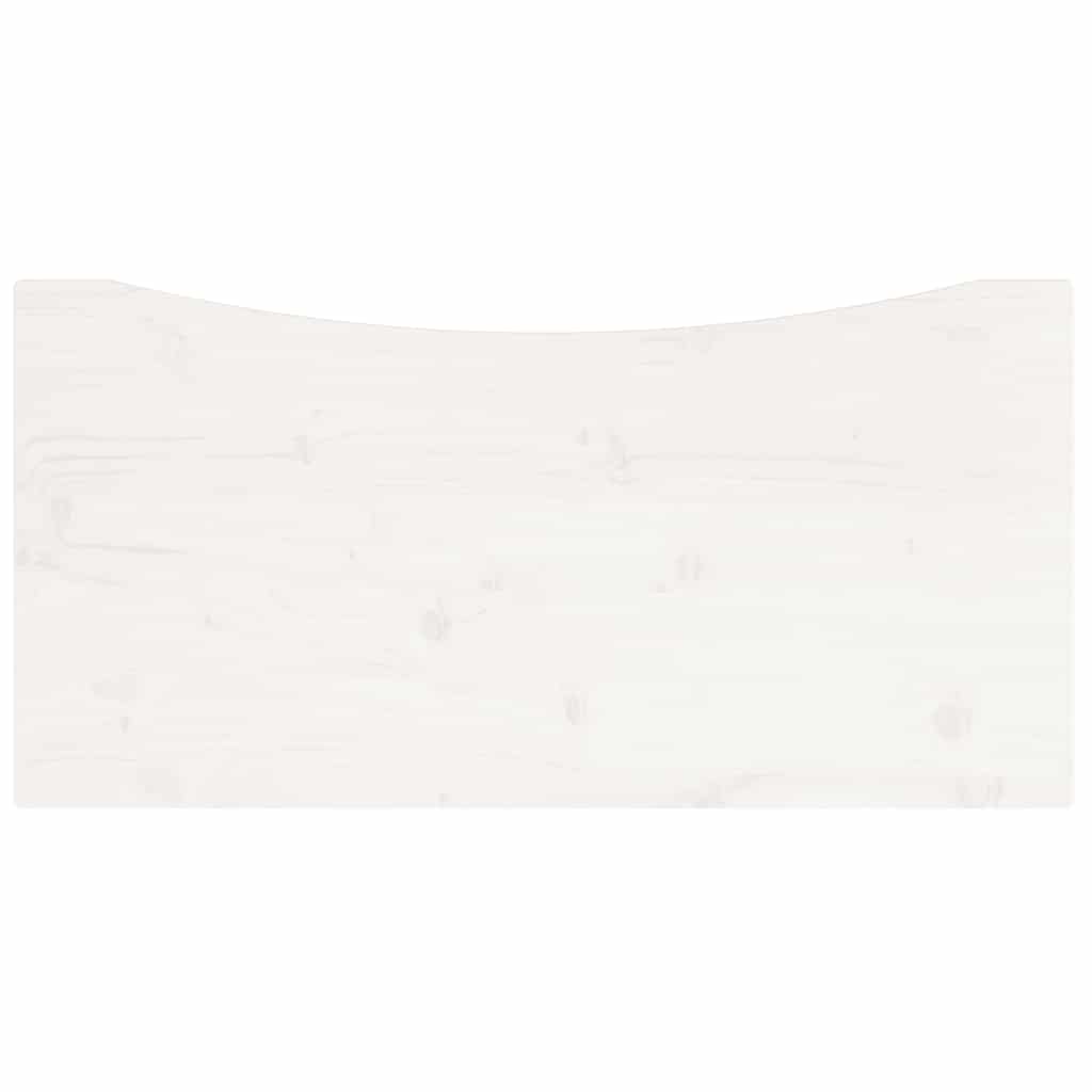 Schreibtischplatte Weiß 80x40x2,5 cm Massivholz Kiefer