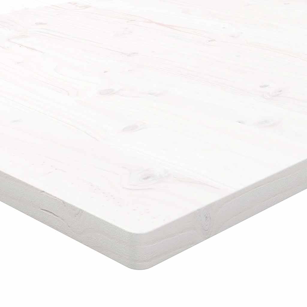 Schreibtischplatte Weiß 80x40x2,5 cm Massivholz Kiefer