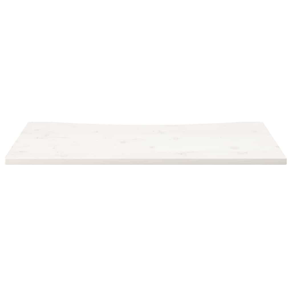 Schreibtischplatte Weiß 110x60x2,5 cm Massivholz Kiefer