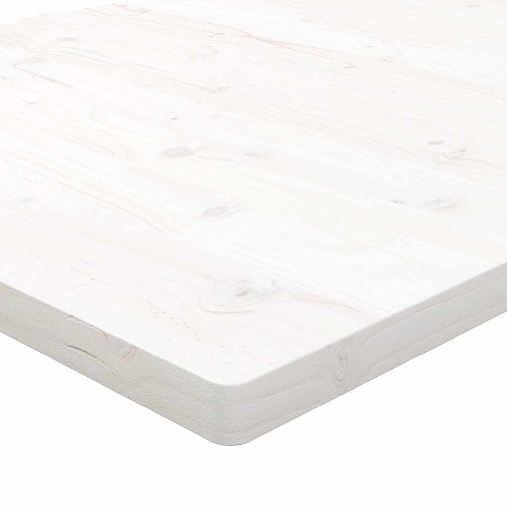 Schreibtischplatte Weiß 110x60x2,5 cm Massivholz Kiefer