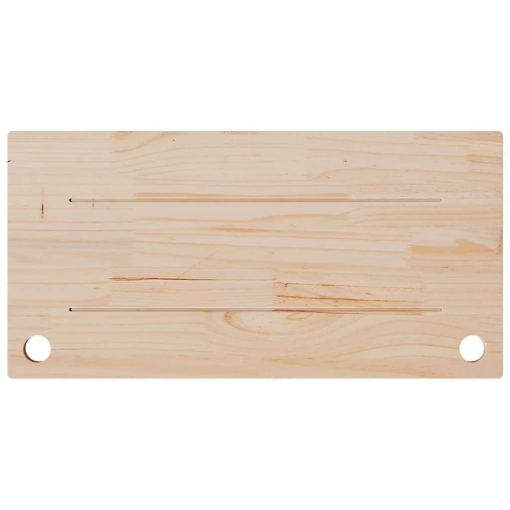 Schreibtischplatte 80x40x2,5 cm Massivholz Kiefer