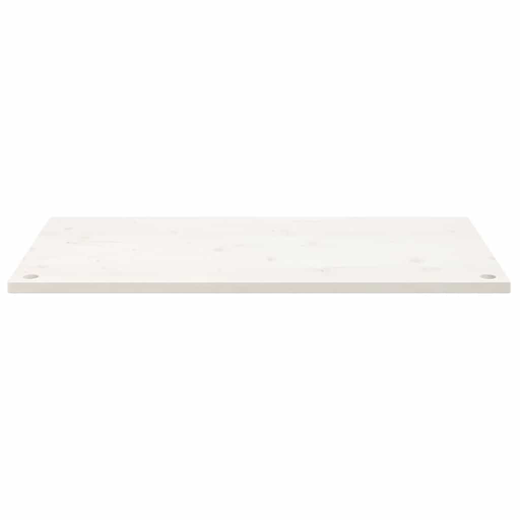 Schreibtischplatte Weiß 100x50x2,5 cm Massivholz Kiefer