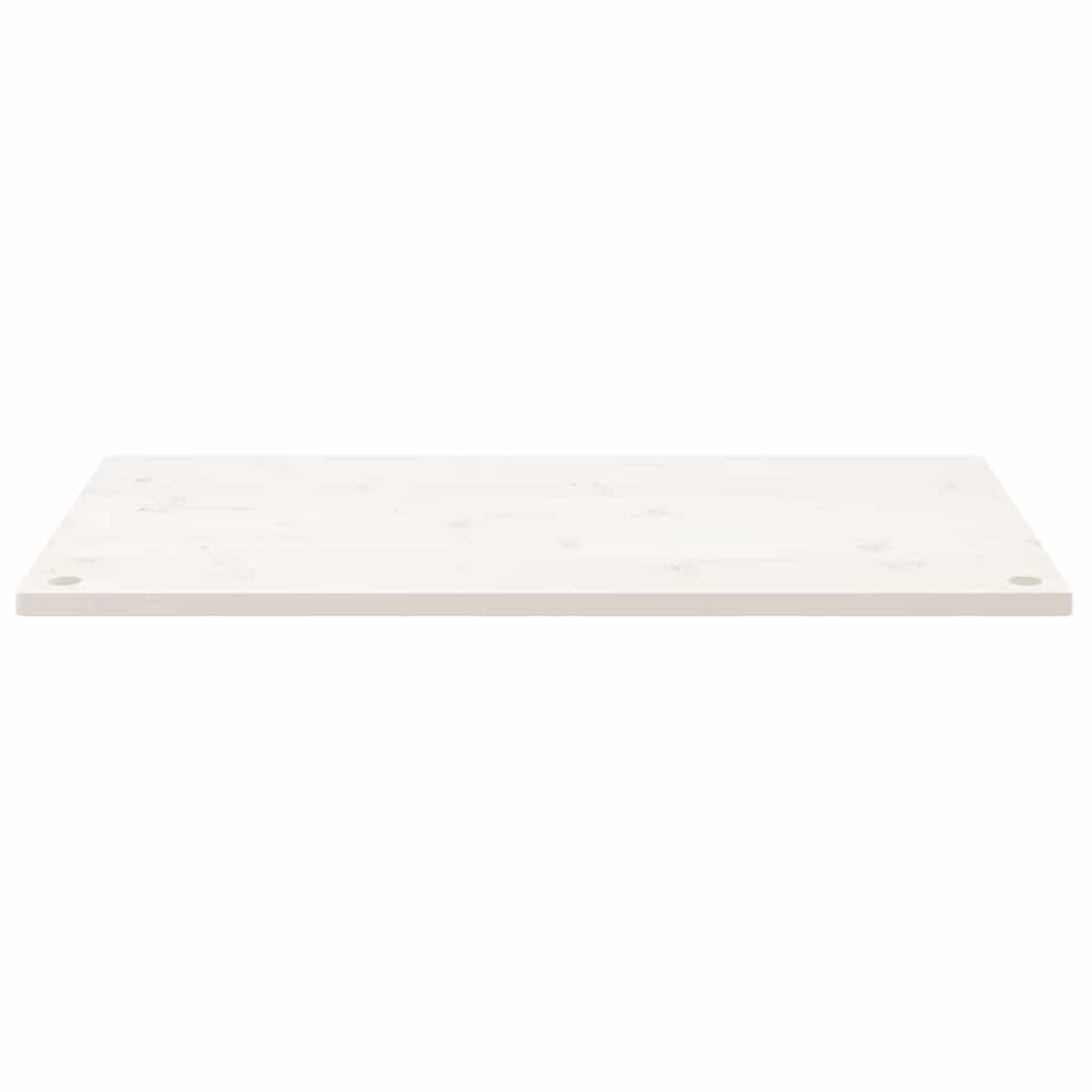 Schreibtischplatte Weiß 110x55x2,5 cm Massivholz Kiefer