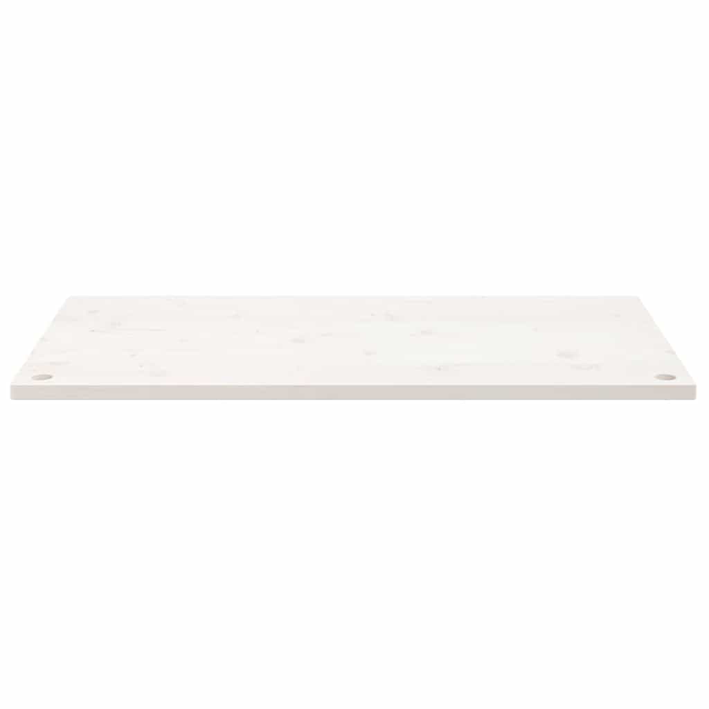 Schreibtischplatte Weiß 110x60x2,5 cm Massivholz Kiefer