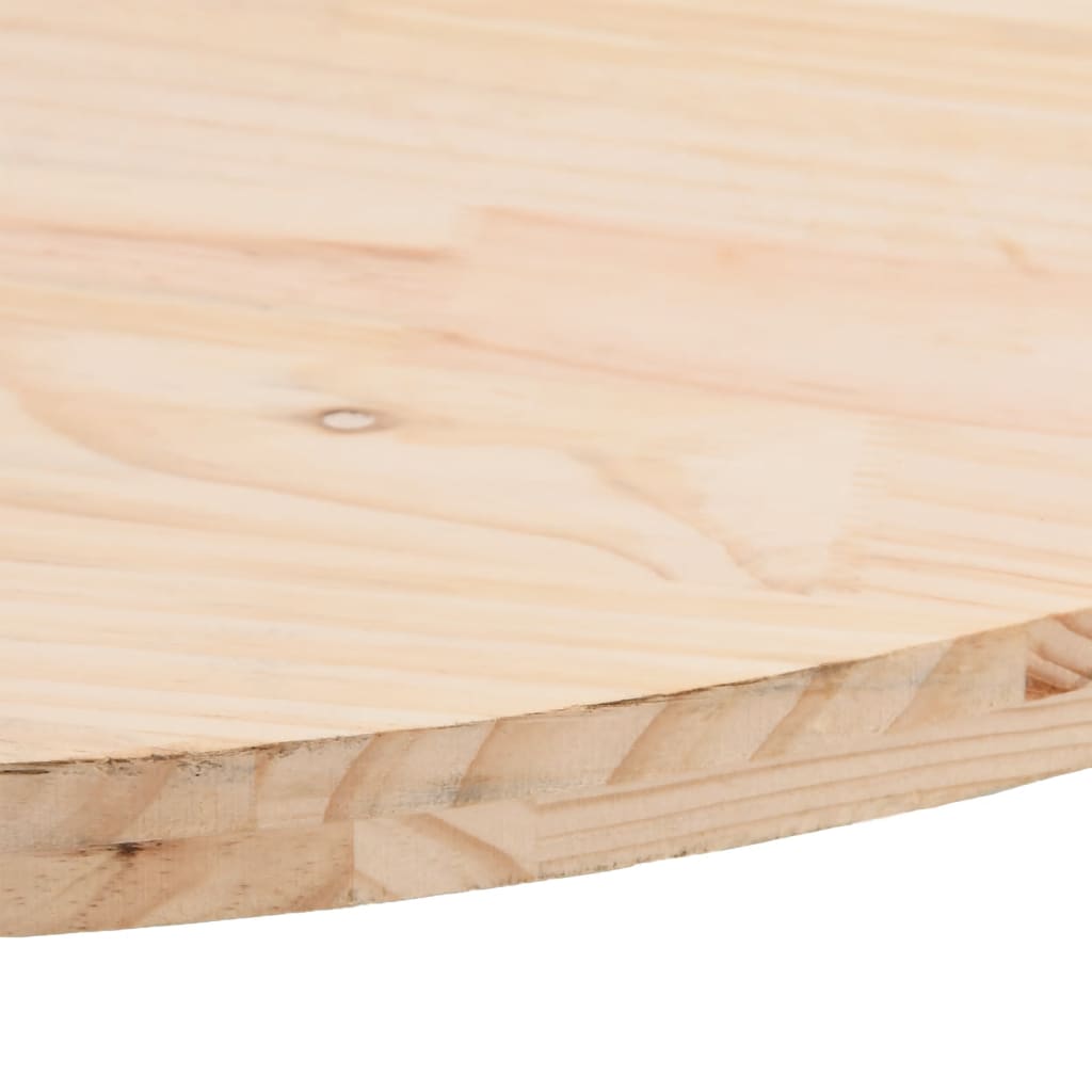 Table top 100x50x2.5 cm solid pine oval