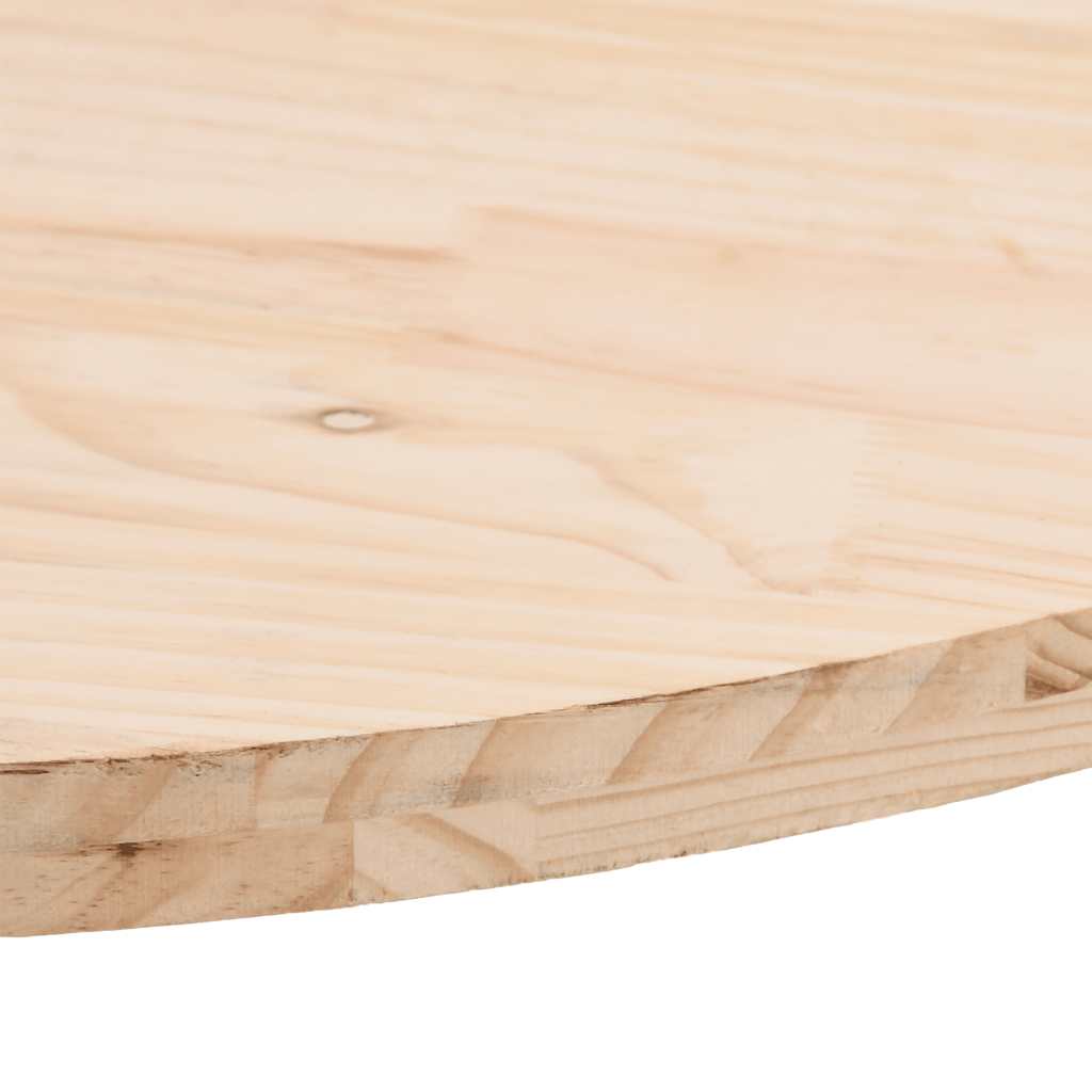 Table top 100x50x2.5 cm solid pine oval