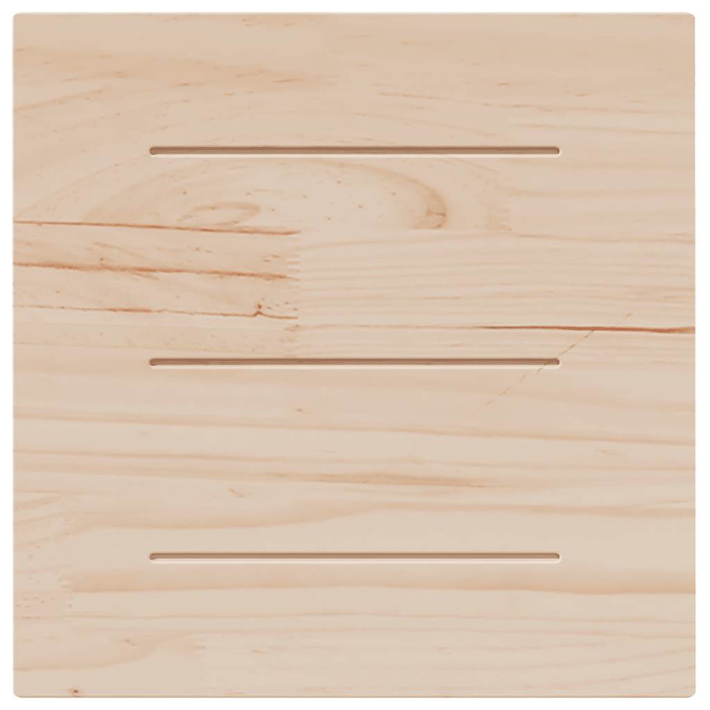 Table top white 50x50x2.5 cm solid pine square