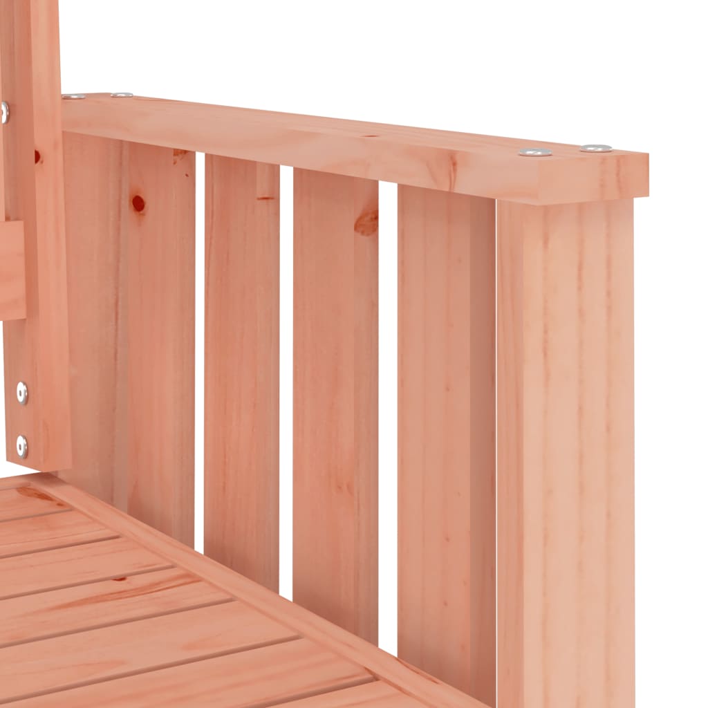 Garden bench with table 2-seater solid wood Douglas fir