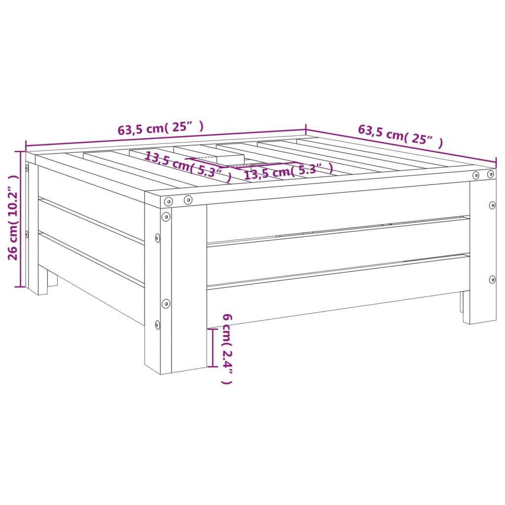 Covering for parasol stand solid wood Douglas fir