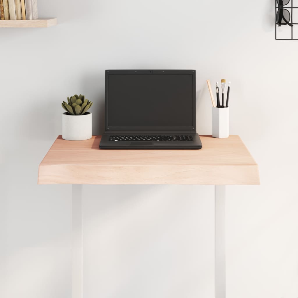 Table top 60x60x(2-6) cm solid wood untreated tree edge